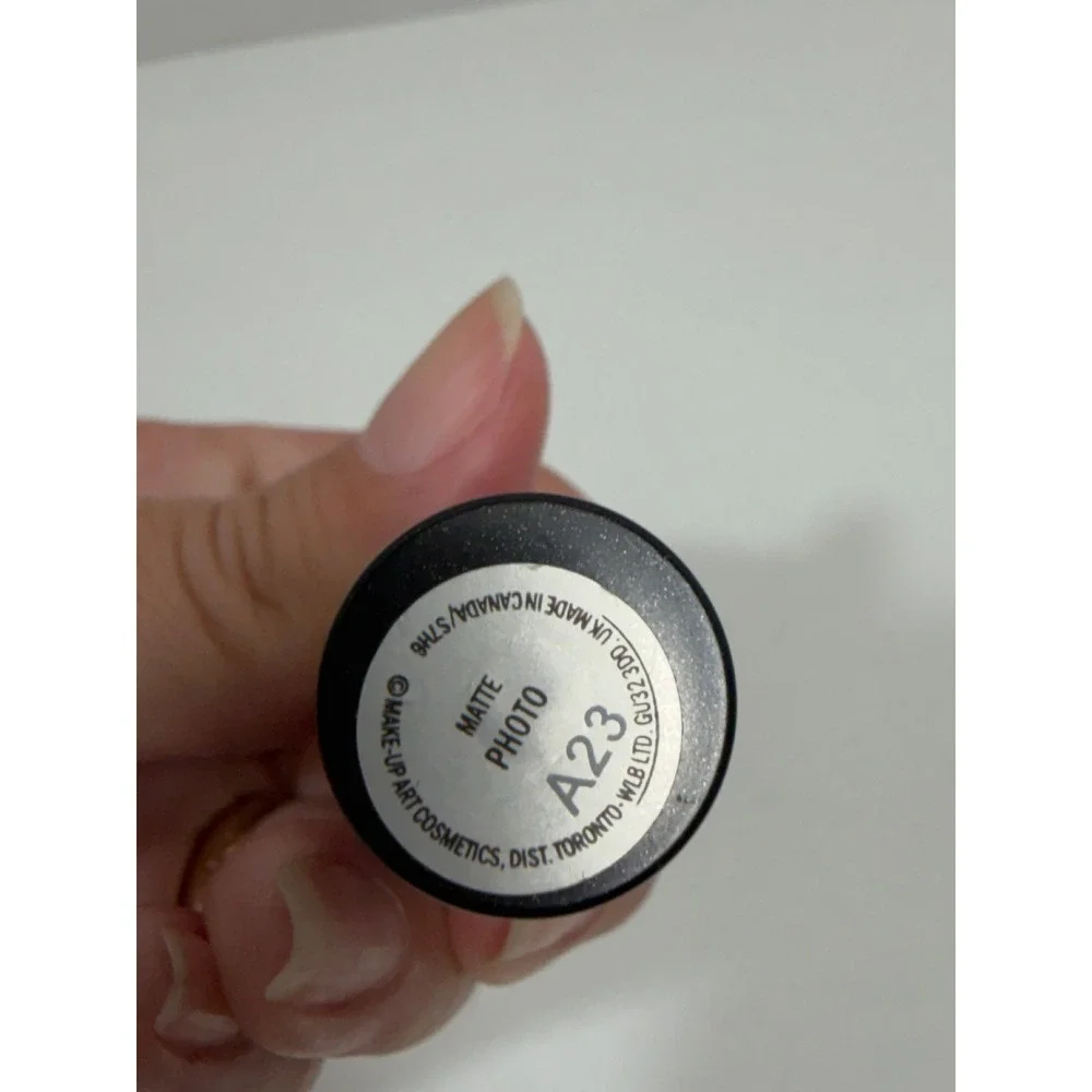 MAC Matte Lipstick PHOTO A23 Golden Brown bullet mini Size with tip flaw RARE